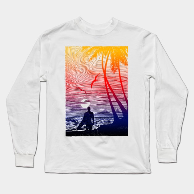 The surfer Long Sleeve T-Shirt by clingcling